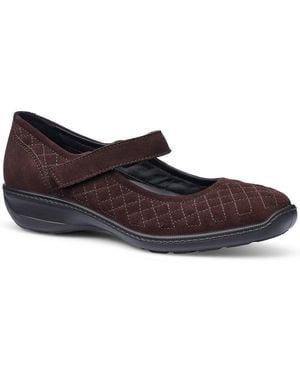 Hotter Grateful Wide Fit Mary Janes - Blue