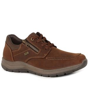 Rieker Aspect Waterproof Shoes Colour: Mid Nub - Brown