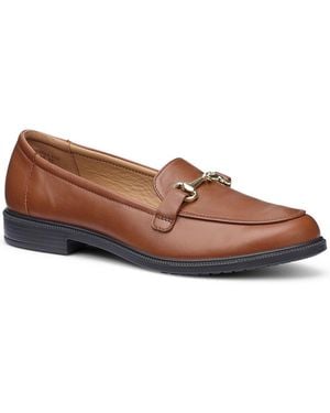 Hotter Clovelly Wide Fit Loafers - Brown