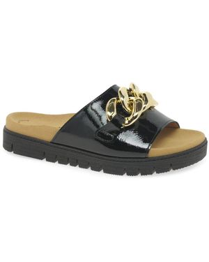 Gabor Erica Mule Sandals - Black