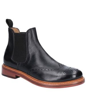 Cotswold Siddington Leather Chelsea Boots - Black