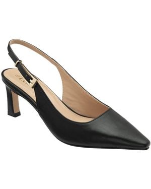 Lotus Sharon Slingback Court Shoes - Black