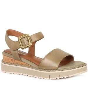 Tamaris Michi Wedge Heel Sandals - Metallic