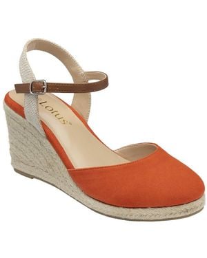Lotus Mariah Espadrille Wedges - Metallic