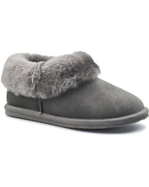 Hotter Hug Slipper Boots - Grey