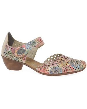 Rieker Pia Open Court Shoes - Brown