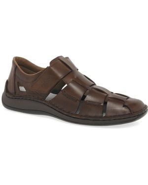 Rieker Bond Extra Wide Casual Shoe - Brown