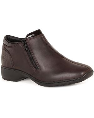 Rieker Drizzle Casual Ankle Boots - Brown