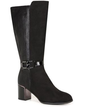 Lotus Elsa (M) Knee High Boots - Black