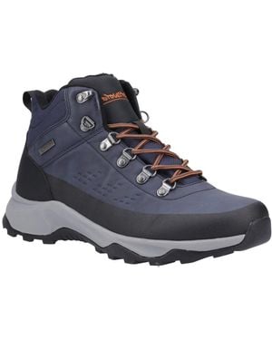 Cotswold Suede Ryeford Lace-Up Hiking Boots - Blue