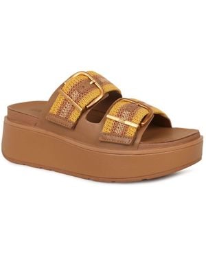 Fitflop Max Buckle Stripe Sandals - Brown