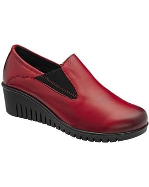 Lotus Delmar Wedge Shoes - Red
