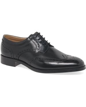 Mens Loake Hempstead Shoes In Black | Soletrader