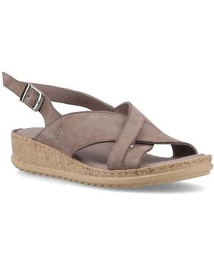 Hush Puppies Elena Wedge Sandals - Grey