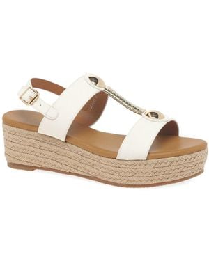 Lunar (GRS) Ravena Espadrille Sandals - Metallic