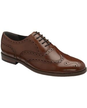 Frank Wright Giles Brogues - Brown