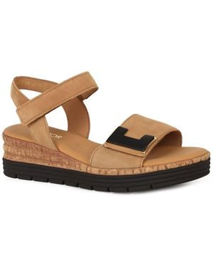 Gabor Shout Wedge Heel Sandals - Brown