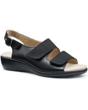Hotter Easy Ii Wedge Sandals - Blue