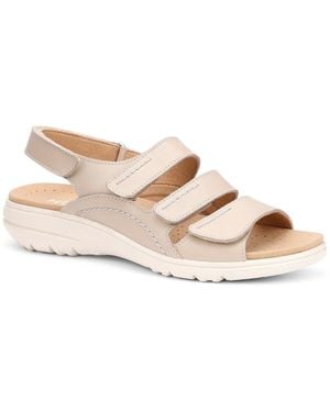 Hotter Abigail Wide Sandals - Natural
