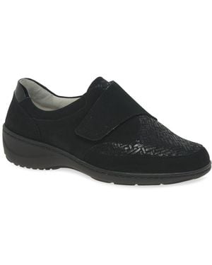 Waldläufer Kya Riptape Shoes Nubuck/Print - Black