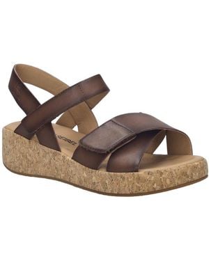 Josef Seibel Evita 03 Wedge Sandals - Brown