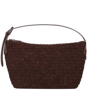 David Jones Rennes Weave Hobo Bag - Brown