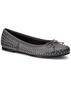 Hotter Ebba Ballerina Court Shoes - Black