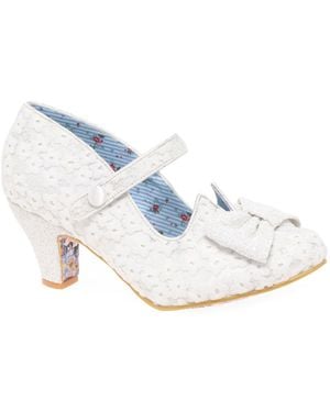 Irregular Choice Piccolo Wide Fit Mary Jane Court Shoes - Pink