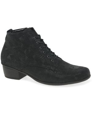 Waldläufer Hally Ankle Boots - Black
