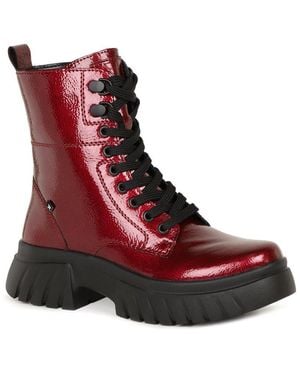 Rieker Askham Ankle Boots - Red