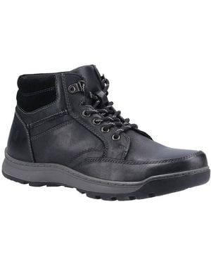 Hush Puppies Grover Lace Up Boots - Black