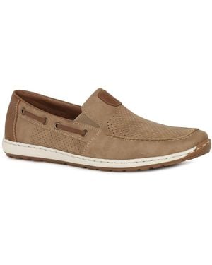 Rieker Mariner Slip On Boat Shoes Colour: 64 Fango - Brown