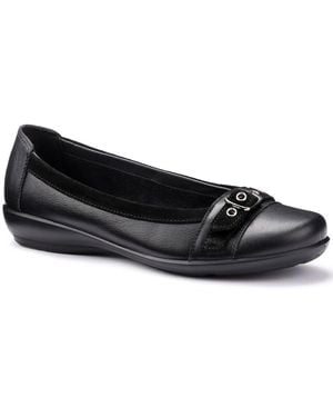 Hotter Sparrow Wide Fit Court Shoes - Black