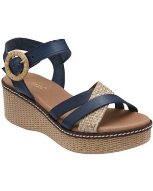 Lotus Amalia Wedge Sandals - Blue