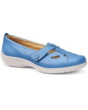 Hotter Nirvana T-Bar Casual Shoes - Blue