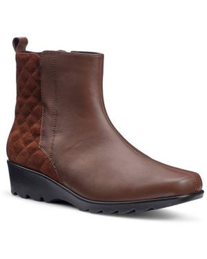 Hotter Eton Ankle Boots - Brown