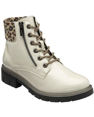 Lotus Charleston Ankle Boots - White