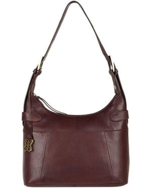 Lakeland Leather Newby Hobo Bag - Purple