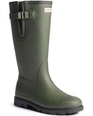 HUNTER Field Downpour Adjustable Wellingtons - Green