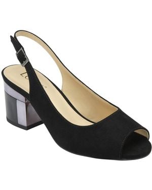 Lotus Evelyn Slingback Sandals - Black