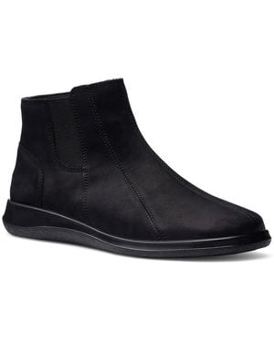 Hotter Alderley Wide Fit Ankle Boots - Blue