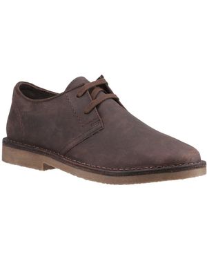 Hush Puppies Scout Leather Lace Up Shoes - Brown