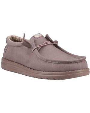 HEYDUDE Wally Stretch Canvas Shoes - Grey