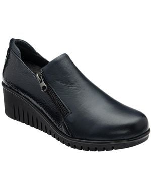 Lotus Altan Low Wedge Shoes - Black