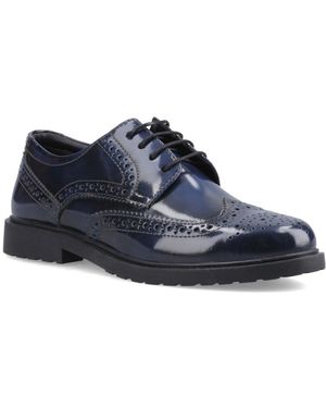 Hush Puppies Verity Hi-Shine Brogues - Blue