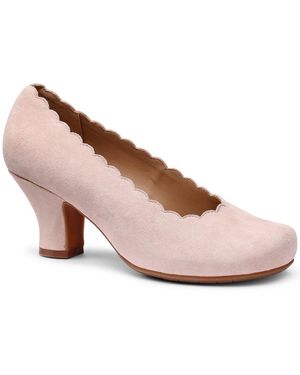 Hotter Jive Wide Fit Court Shoes - Pink