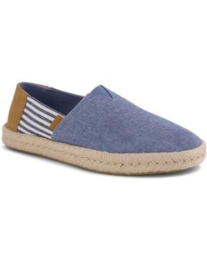 TOMS Alpargata Rope 2.0 Slip On Shoes - Blue
