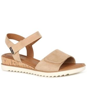 Tamaris Iris Low Wedge Sandals - Metallic