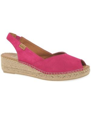 Toni Pons Bernia Wedge Heel Espadrilles Sandals - Pink
