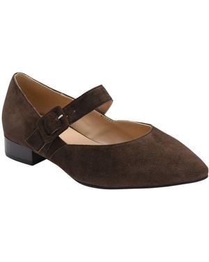 Lotus Verbena Mary Jane Court Shoes - Brown